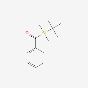 molecular formula C13H20OSi B15416936 Silane, benzoyl(1,1-dimethylethyl)dimethyl- CAS No. 132868-67-8