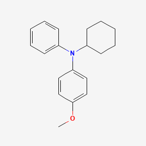molecular formula C19H23NO B15417057 N-Cyclohexyl-4-methoxy-N-phenylaniline CAS No. 153040-52-9
