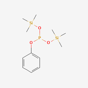 molecular formula C12H23O3PSi2 B15417082 Phenyl bis(trimethylsilyl) phosphite CAS No. 137862-40-9