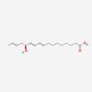 molecular formula C17H28O3 B15417167 (13S)-13-hydroxyheptadeca-9,11,15-trienoic acid CAS No. 168781-98-4