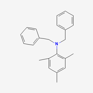 molecular formula C23H25N B15417220 N,N-Dibenzyl-2,4,6-trimethylaniline CAS No. 137129-03-4