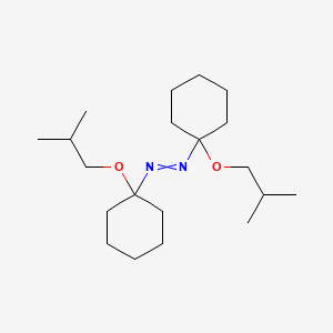 molecular formula C20H38N2O2 B15417240 Bis[1-(2-methylpropoxy)cyclohexyl]diazene CAS No. 184673-39-0