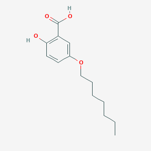 molecular formula C14H20O4 B15417447 Benzoic acid, 5-(heptyloxy)-2-hydroxy- CAS No. 127941-89-3