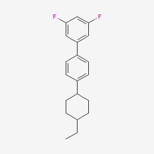 molecular formula C20H22F2 B15417455 1-[4-(4-Ethylcyclohexyl)phenyl]-3,5-difluorobenzene CAS No. 138074-20-1