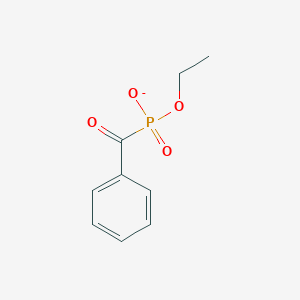 molecular formula C9H10O4P- B15417559 Ethyl benzoylphosphonate CAS No. 127075-67-6