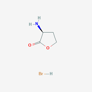 molecular formula C4H8BrNO2 B154176 (S)-3-氨基二氢呋喃-2(3H)-酮盐酸盐 CAS No. 15295-77-9