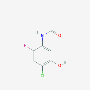 molecular formula C8H7ClFNO2 B15417605 N-(4-Chloro-2-fluoro-5-hydroxyphenyl)acetamide CAS No. 121286-09-7