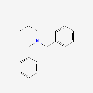 molecular formula C18H23N B15417718 Benzenemethanamine, N-(2-methylpropyl)-N-(phenylmethyl)- CAS No. 121238-79-7