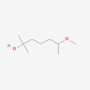 molecular formula C9H20O2 B15417817 6-Methoxy-2-methylheptan-2-OL CAS No. 138804-37-2
