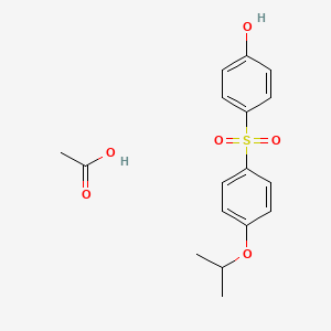 molecular formula C17H20O6S B15417826 Acetic acid;4-(4-propan-2-yloxyphenyl)sulfonylphenol CAS No. 158442-42-3