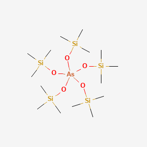 molecular formula C15H45AsO5Si5 B15417859 Arsorane, pentakis((trimethylsilyl)oxy)- CAS No. 137823-43-9