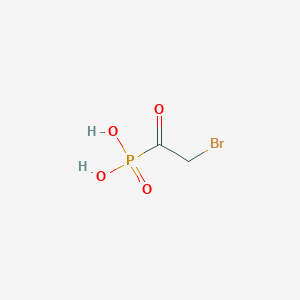 molecular formula C2H2BrO4P-2 B154179 (Bromoacetyl)phosphonic acid CAS No. 134780-94-2