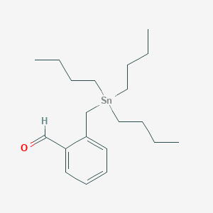 molecular formula C20H34OSn B15417922 Benzaldehyde, 2-[(tributylstannyl)methyl]- CAS No. 157309-21-2