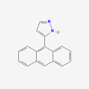 molecular formula C17H12N2 B15417954 5-(Anthracen-9-yl)-1H-pyrazole CAS No. 150433-21-9