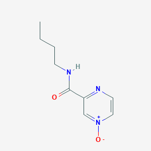 molecular formula C9H13N3O2 B15417965 N-Butyl-4-oxo-4lambda~5~-pyrazine-2-carboxamide CAS No. 138560-52-8