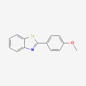 molecular formula C14H11NOTe B15418012 2-(4-Methoxyphenyl)-1,3-benzotellurazole CAS No. 123707-77-7