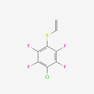 molecular formula C8H3ClF4S B15418065 Benzene, 1-chloro-4-(ethenylthio)-2,3,5,6-tetrafluoro- CAS No. 158589-64-1