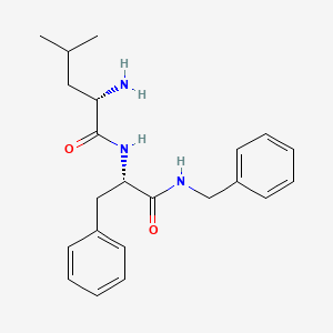 molecular formula C22H29N3O2 B15418204 L-Leucyl-N-benzyl-L-phenylalaninamide CAS No. 164583-05-5