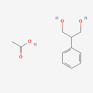 molecular formula C11H16O4 B15418214 Acetic acid;2-phenylpropane-1,3-diol CAS No. 126986-28-5