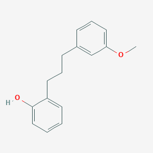 molecular formula C16H18O2 B15418238 Phenol, 2-[3-(3-methoxyphenyl)propyl]- CAS No. 140479-97-6