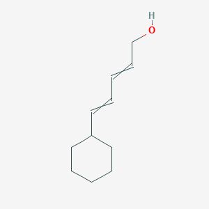 molecular formula C11H18O B15418379 5-Cyclohexylpenta-2,4-dien-1-ol CAS No. 162407-43-4
