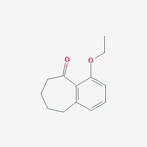 molecular formula C13H16O2 B154184 4-Ethoxy-6,7,8,9-tetrahydro-5H-benzo[7]annulen-5-one CAS No. 133601-06-6