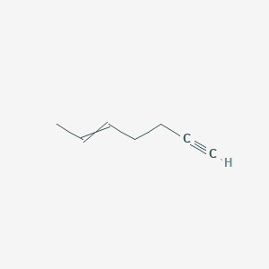 molecular formula C7H10 B15418405 Hept-5-en-1-yne CAS No. 127130-69-2