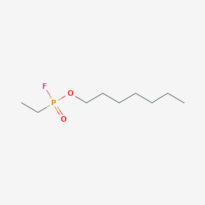 molecular formula C9H20FO2P B15418433 Heptyl ethylphosphonofluoridate CAS No. 162085-85-0