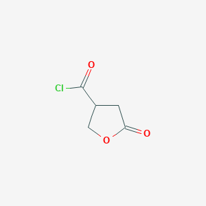 molecular formula C5H5ClO3 B15418436 5-Oxooxolane-3-carbonyl chloride CAS No. 131953-18-9