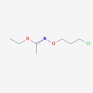 molecular formula C7H14ClNO2 B15418457 Ethyl N-(3-chloropropoxy)ethanimidate CAS No. 122130-44-3