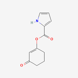 molecular formula C11H11NO3 B15418474 3-Oxocyclohex-1-en-1-yl 1H-pyrrole-2-carboxylate CAS No. 137777-05-0