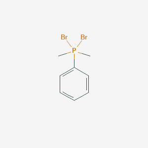 molecular formula C8H11Br2P B15418583 Dibromo(dimethyl)phenyl-lambda~5~-phosphane CAS No. 138169-31-0
