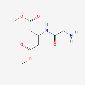 molecular formula C9H16N2O5 B15418603 Dimethyl 3-(glycylamino)pentanedioate CAS No. 141340-89-8