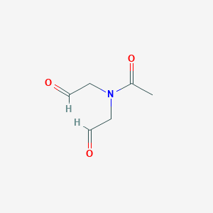 molecular formula C6H9NO3 B15418631 N,N-Bis(2-oxoethyl)acetamide CAS No. 127747-09-5