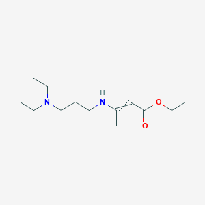 molecular formula C13H26N2O2 B15418662 Ethyl 3-{[3-(diethylamino)propyl]amino}but-2-enoate CAS No. 113900-28-0