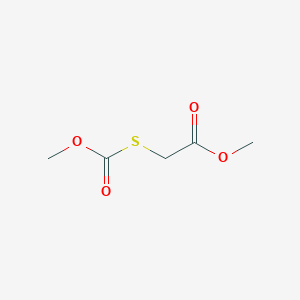 molecular formula C5H8O4S B15418732 Methyl [(methoxycarbonyl)sulfanyl]acetate CAS No. 127719-39-5