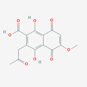 molecular formula C15H12O8 B15418746 Fusarubinoic acid CAS No. 117333-11-6