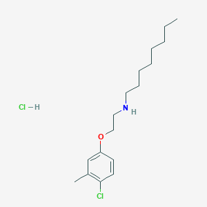 molecular formula C17H29Cl2NO B15418769 N-[2-(4-chloro-3-methylphenoxy)ethyl]octan-1-amine;hydrochloride CAS No. 138323-66-7