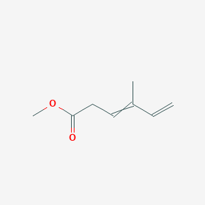 molecular formula C8H12O2 B15418857 Methyl 4-methylhexa-3,5-dienoate CAS No. 141178-11-2