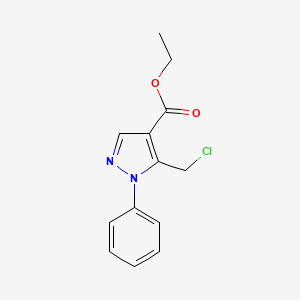 molecular formula C13H13ClN2O2 B15418908 Ethyl 5-(chloromethyl)-1-phenyl-1H-pyrazole-4-carboxylate CAS No. 137487-61-7
