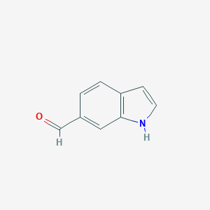 molecular formula C9H7NO B015419 1H-indole-6-carbaldehyde CAS No. 1196-70-9