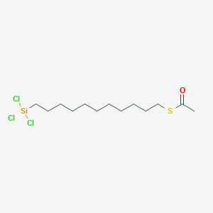 molecular formula C13H25Cl3OSSi B15419022 S-[11-(Trichlorosilyl)undecyl] ethanethioate CAS No. 122773-80-2