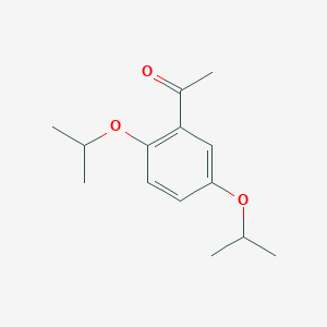molecular formula C14H20O3 B15419077 Ethanone, 1-[2,5-bis(1-methylethoxy)phenyl]- CAS No. 114590-72-6