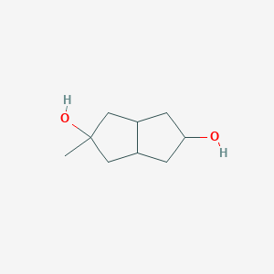 molecular formula C9H16O2 B15419082 2-Methyloctahydropentalene-2,5-diol CAS No. 138528-88-8