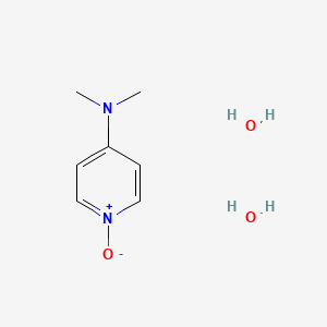 molecular formula C7H14N2O3 B15419157 N,N-dimethyl-1-oxidopyridin-1-ium-4-amine;dihydrate CAS No. 114310-97-3