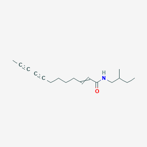 molecular formula C17H25NO B15419175 N-(2-Methylbutyl)dodec-2-ene-8,10-diynamide CAS No. 120727-31-3
