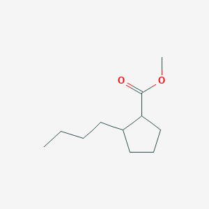 molecular formula C11H20O2 B15419191 Methyl 2-butylcyclopentane-1-carboxylate CAS No. 114644-41-6