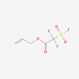 molecular formula C5H5F3O4S B15419237 Acetic acid, difluoro(fluorosulfonyl)-, 2-propenyl ester CAS No. 113591-64-3