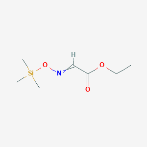 molecular formula C7H15NO3Si B15419246 Ethyl {[(trimethylsilyl)oxy]imino}acetate CAS No. 112740-54-2