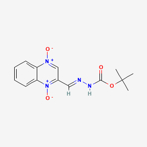 molecular formula C14H16N4O4 B15419298 Demethyl tert-butyl carbadox CAS No. 118174-26-8